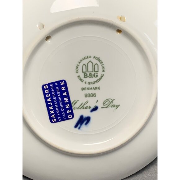 Bing & Grondahl Copenhagen Mothers Day 1986 Plate with Elephant Design 6 Inch Di - Picture 7 of 10